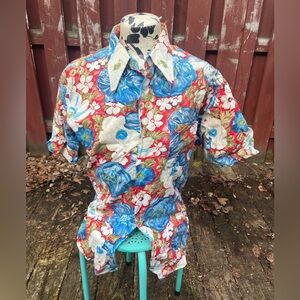 Vintage Hawaiian Women's Shirt XL